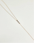 Mayra Evil Eye Body Chain in gold dipped full length view from neck chain to waist piece on white surface