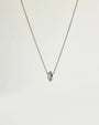 Mia gold pendant necklace showing turquoise stone detail on a gold chain by MyAleph