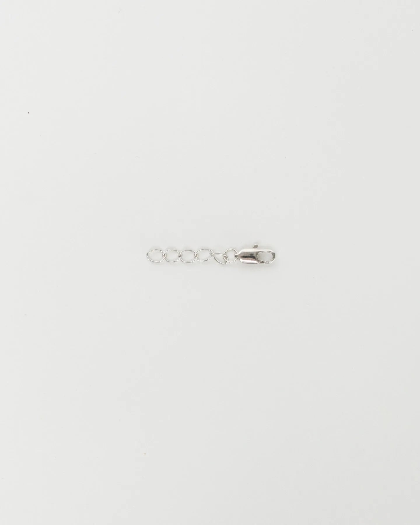 MyAleph silver chain extender with lobster clasp, 1.2in (3cm) jewelry extension for necklaces and bracelets