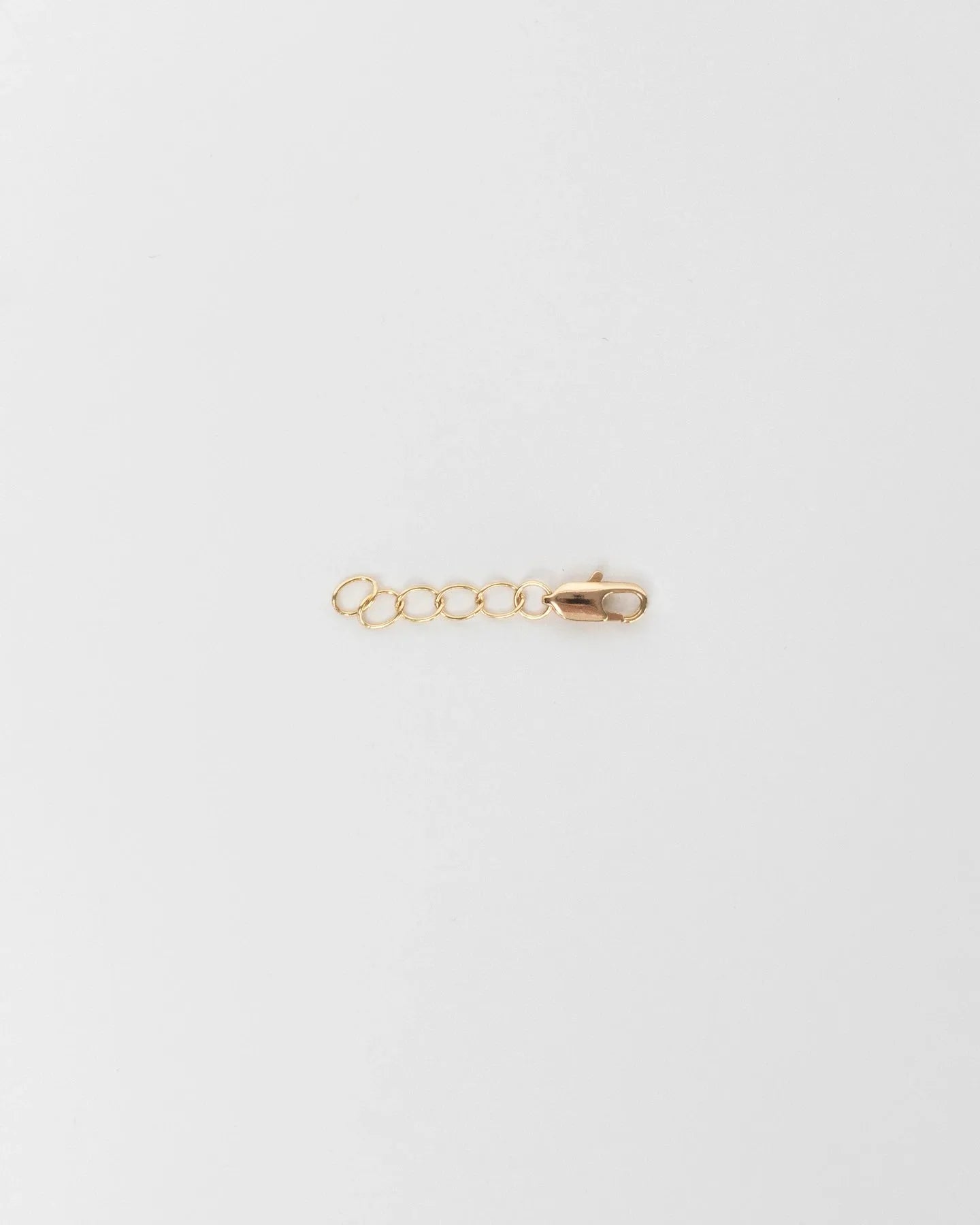 MyAleph gold chain extender with lobster clasp, 1.2in (3cm) jewelry extension for necklaces and bracelets