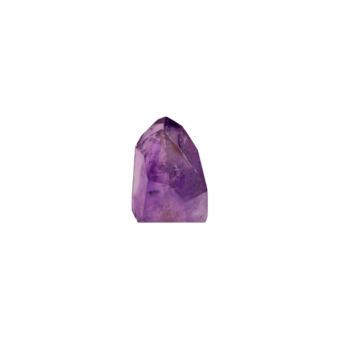 Amethyst quartz stone promoting cleansing and wellbeing.