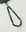 Leah emerald quartz gold phone charm displayed in looped form, highlighting gemstone color and gold finishes.
