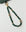 Leah emerald quartz gold phone charm displayed in looped form, highlighting gemstone color and gold finishes.