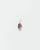 MyAleph silver Flat Hamsa evil eye charm with red enamel eye and white stone center, protective hand pendant