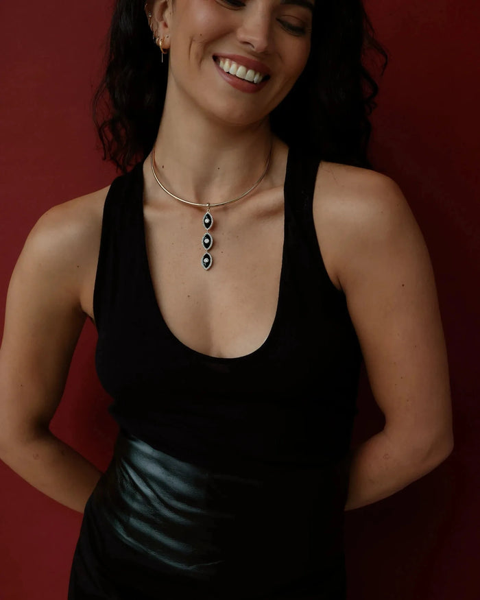 Mayra Evil Eye Choker, MyAleph