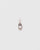 MyAleph silver hamsa evil eye charm with white stone center, protective hand pendant for necklaces, bags, and phone charms