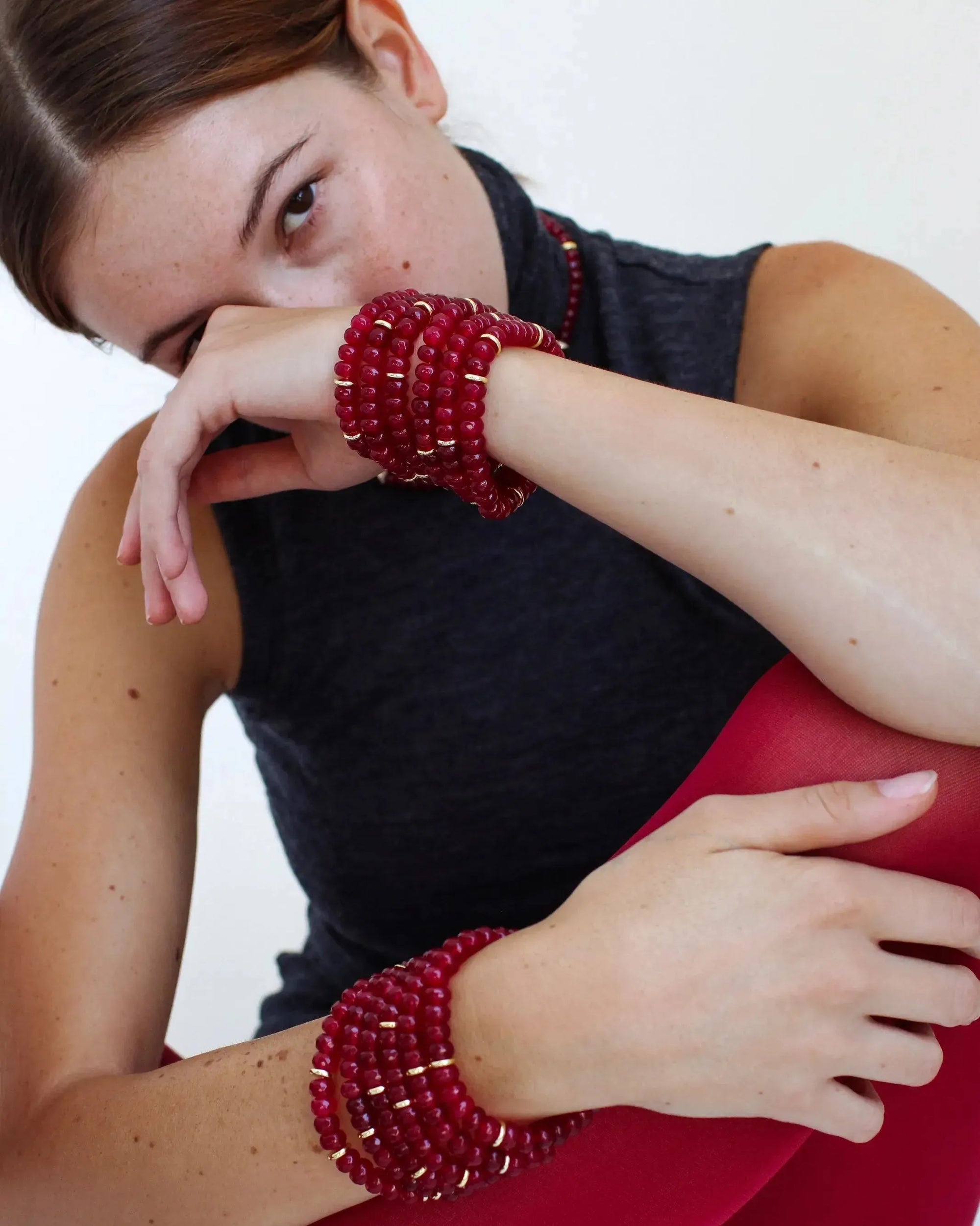 Zoe Bracelets - Cherry (Set of 3), MyAleph