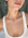 Model wearing the Eden Necklace with a Citrine Gemstone and a white tank top
