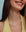 Model wearing the Juliana Necklace in Moonstone, styled with a yellow top for a warm, elevated look.